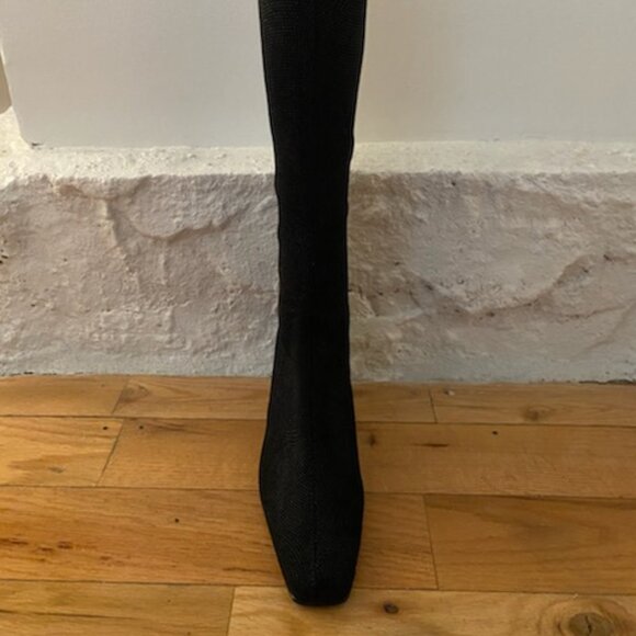 FRANCE MODE BLACK HIGH HEEL BOOT MONTANA - Picture 4 of 5